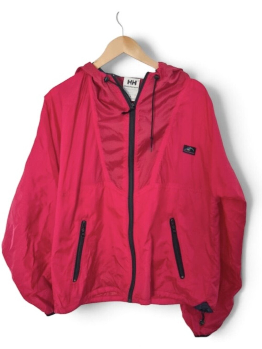 Helly Hansen Red Zip Up Windbreaker Jacket Rain